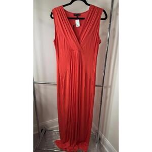 Spense Elegant Coral Maxi Dress - Size XL